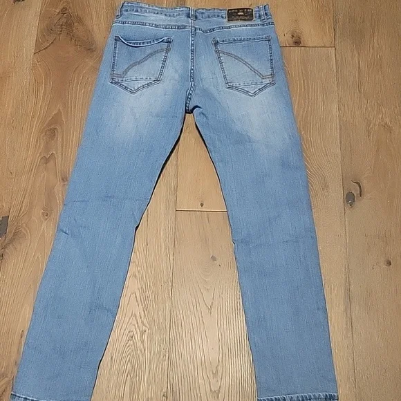 Ring of Fire Men's Light Blue Straight Jeans - Picture 4 of 4